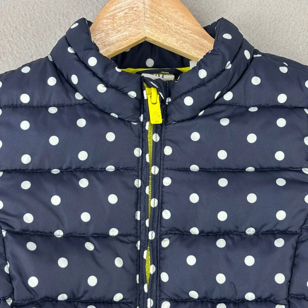 Baby Gap Polka Dot Puffer Jacket‎ Kids 5T Navy Blue Casual Lightweight Coat
